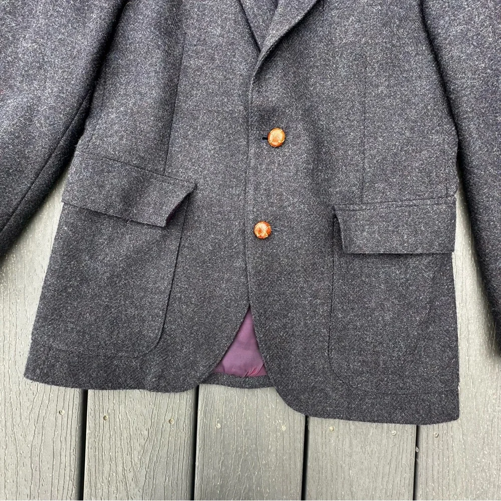 WFF BY FARAH Gray Sport Coat 100% Wool